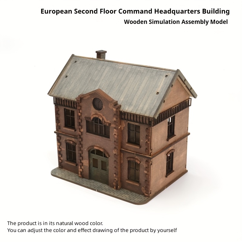 European-Style Two-Story Clubhouse Model Kit